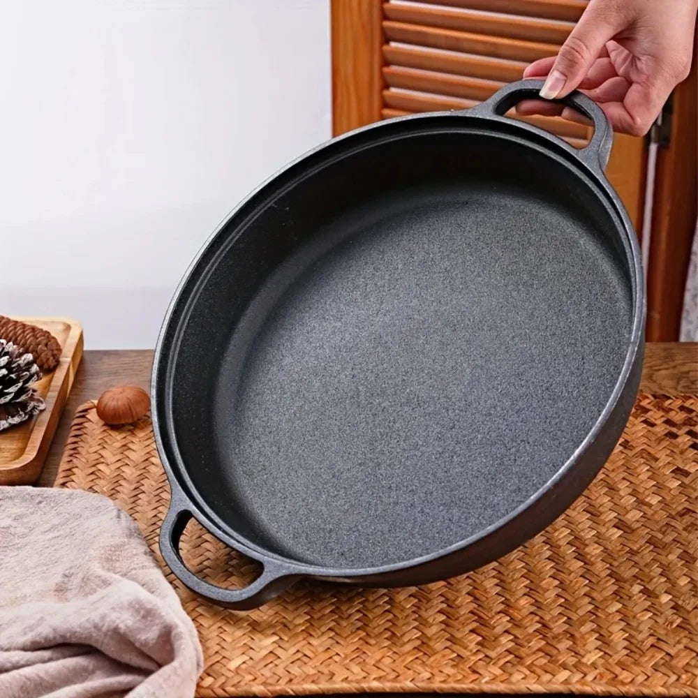 Cast Iron Skillet with Double Handles