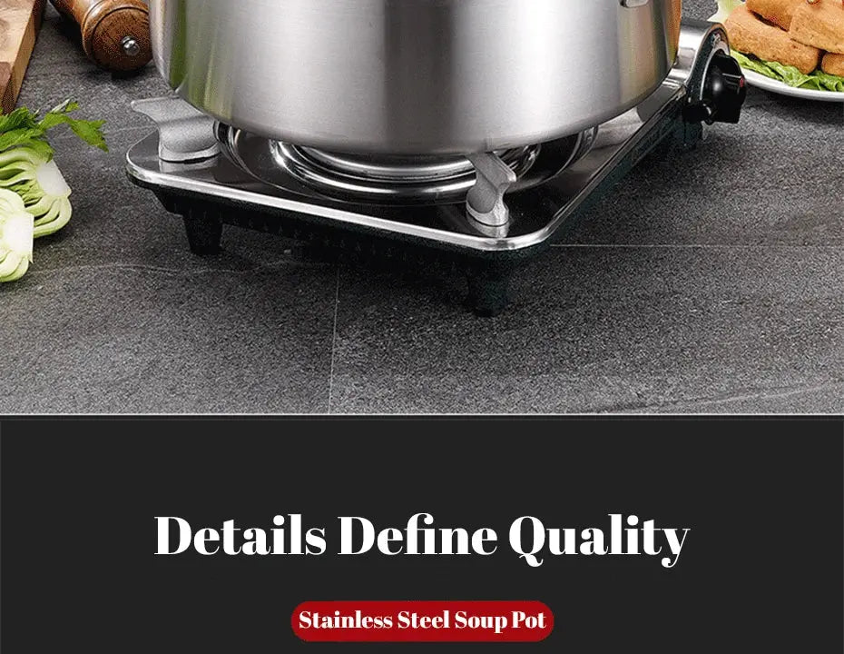 5-Ply Stainless Steel Multi-Purpose Sauté Pan / Stock Pot with Glass Lid & Side Handles – Ideal for Sautéing Vegetables, Searing Meat, Preparing Stocks, Broths, Soups, Stews, Sauces & One-Pot Meals
