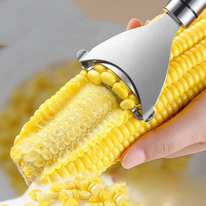 Stainless Steel Corn Stripper – Serrated Corn on the Cob Kernel Remover & Shaver – Perfect for Salads, Salsas & Sweetcorn Sides – Available in 1 Piece & 2 Pieces