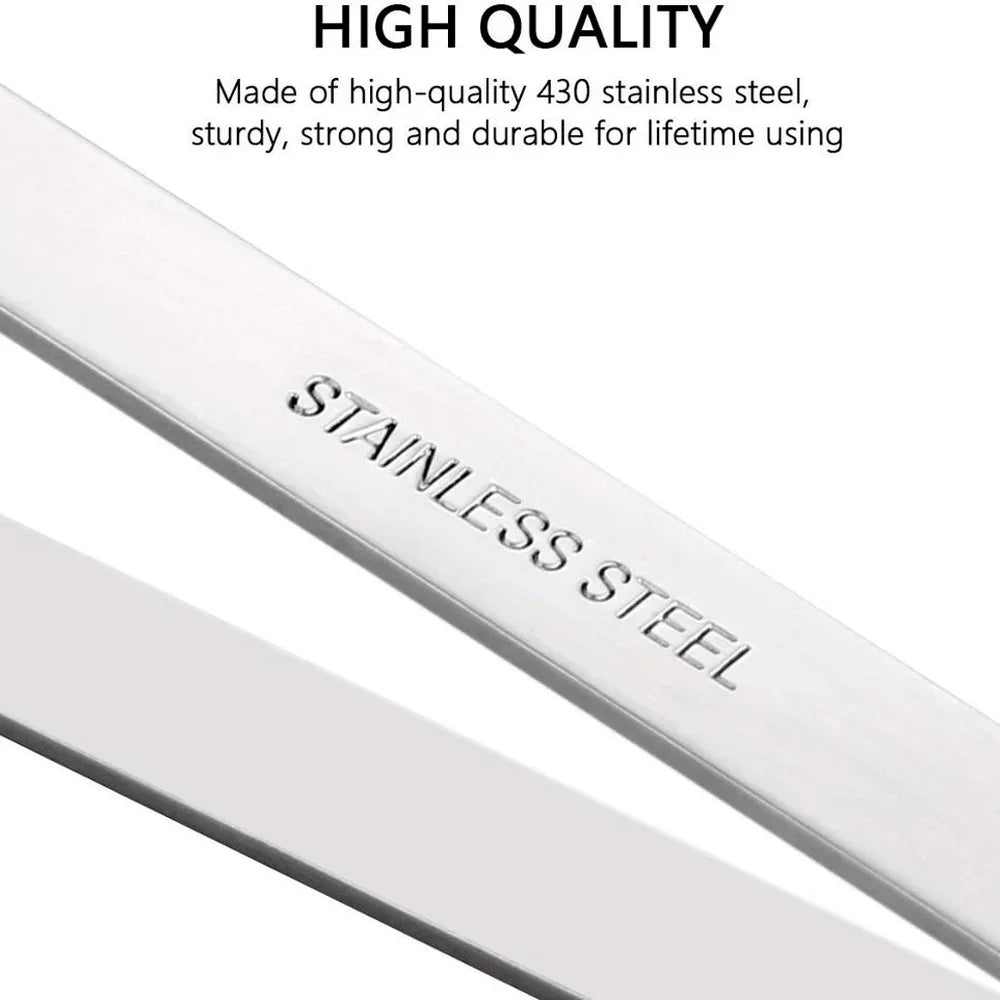 Stainless Steel Fish Bone Tweezers – Pin Bone Remover Pliers with Flat or Bevel Edge – Ideal for De-Boning Salmon & Fish Fillets