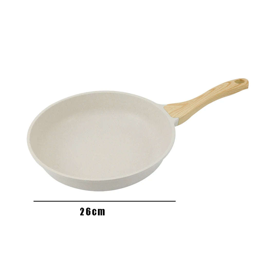 Non-Stick Stone-Coated Wok & Frying Pan – Natural Stone Coating Stir-Fry Pan for Gas & Induction – Best for Steaks, Stir-Fries & Sautéing – Available in 20cm, 24cm, 26cm & 28cm