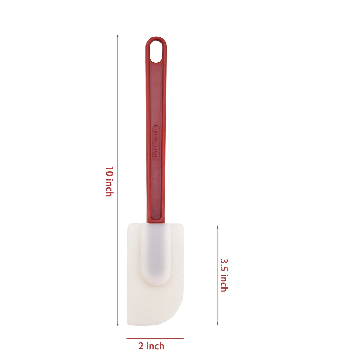 Heat Resistant Silicone Rubber Spatula – Non-Stick High Temperature Scraper – Ideal for Baking, Stirring & Scraping Bowls Clean