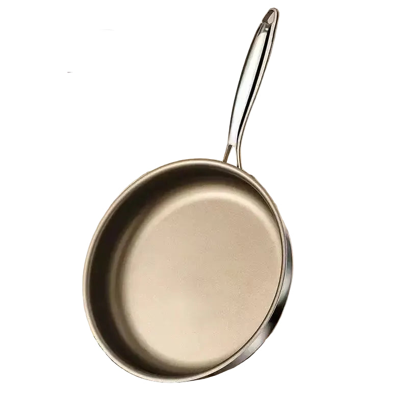 304 Stainless Steel Uncoated Frying Pan - Available in 22cm, 24cm, 26cm, 28cm & 30cm
