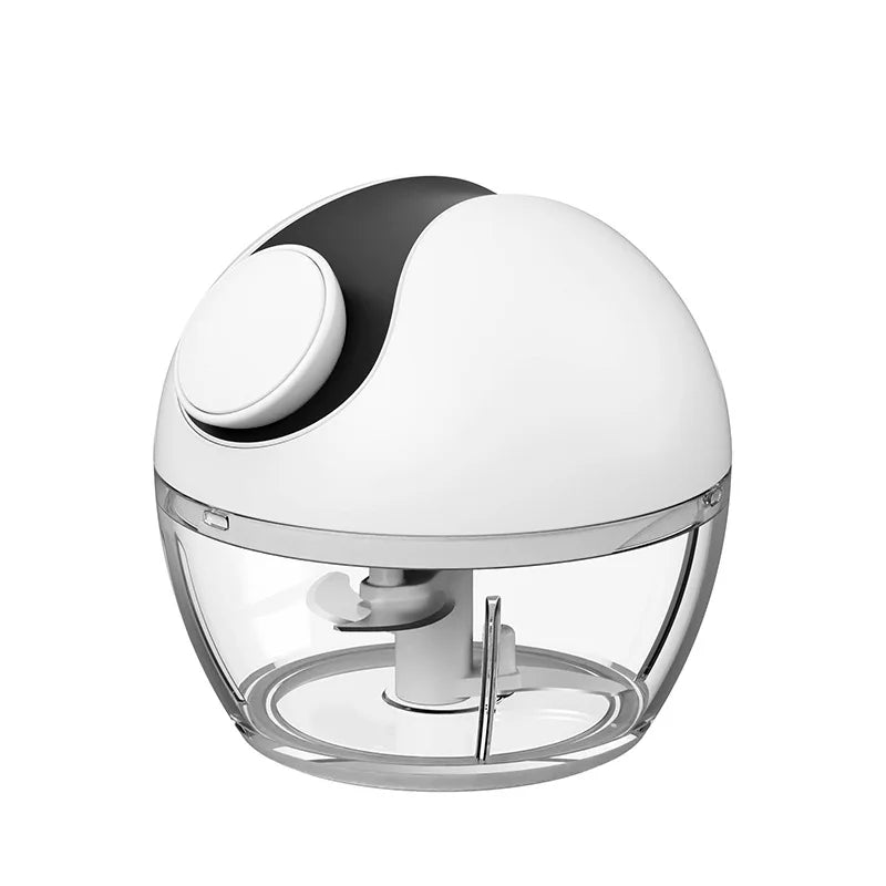 Pull String Food Chopper with Container – Manual Vegetable Chopper & Onion Cutter – Ideal for Garlic, Onions, Herbs & Veggies