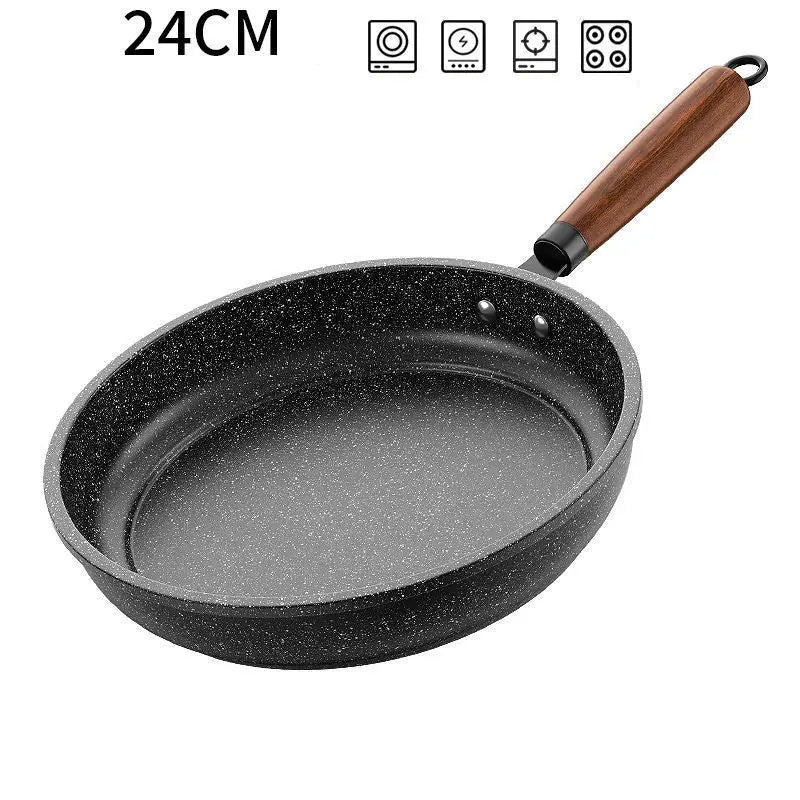 Maifan Stone Coating Non-Stick Frying Pan – Breakfast Skillet for Pancakes, Steaks, Searing, Frying Eggs & Omelettes – Available in 24cm, 26cm, 28cm & 30cm (No Lid) and 24cm, 26cm, 28cm (With Lid) Options 24cm No lid
