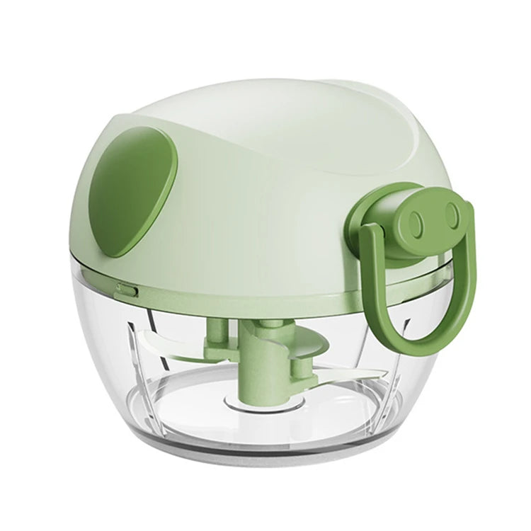 Pull String Food Chopper with Container – Manual Vegetable Chopper & Onion Cutter – Ideal for Garlic, Onions, Herbs & Veggies