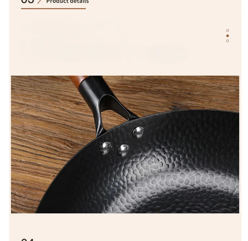 Handmade Cast Iron Frying Pan 28cm