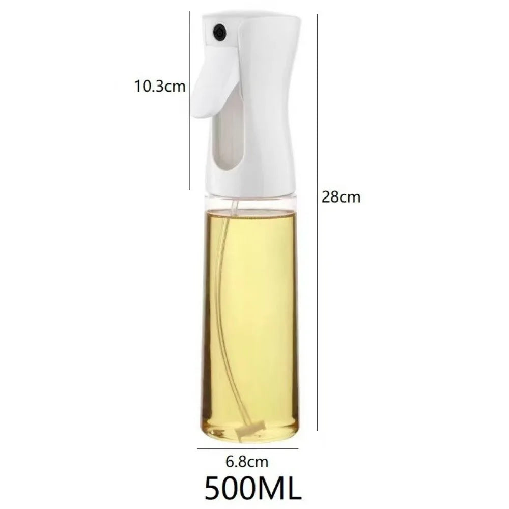 Oil Spray Bottle for Cooking – Reusable Olive Oil Mister & Vinegar Sprayer – Best for Air Fryers, Salads & BBQ – Available in 200ml, 300ml & 500ml, Black or White