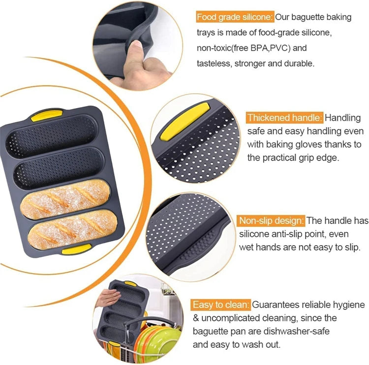 Silicone Baguette Baking Pan
