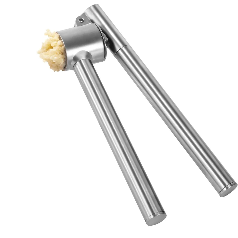 304 Stainless Steel Garlic Press – Heavy Duty Rustproof Garlic Mincer & Crusher – Ideal for Crushing Garlic & Ginger – Available in Small & Large