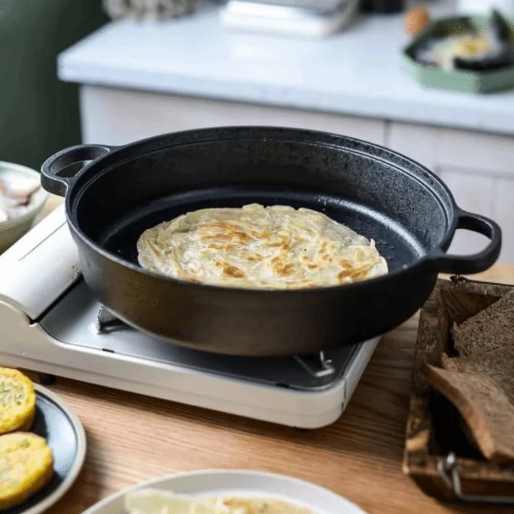 Cast Iron Skillet with Double Handle