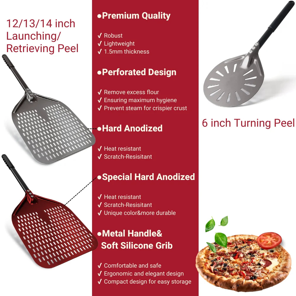 Aluminium Pizza Peel & Turning Paddle