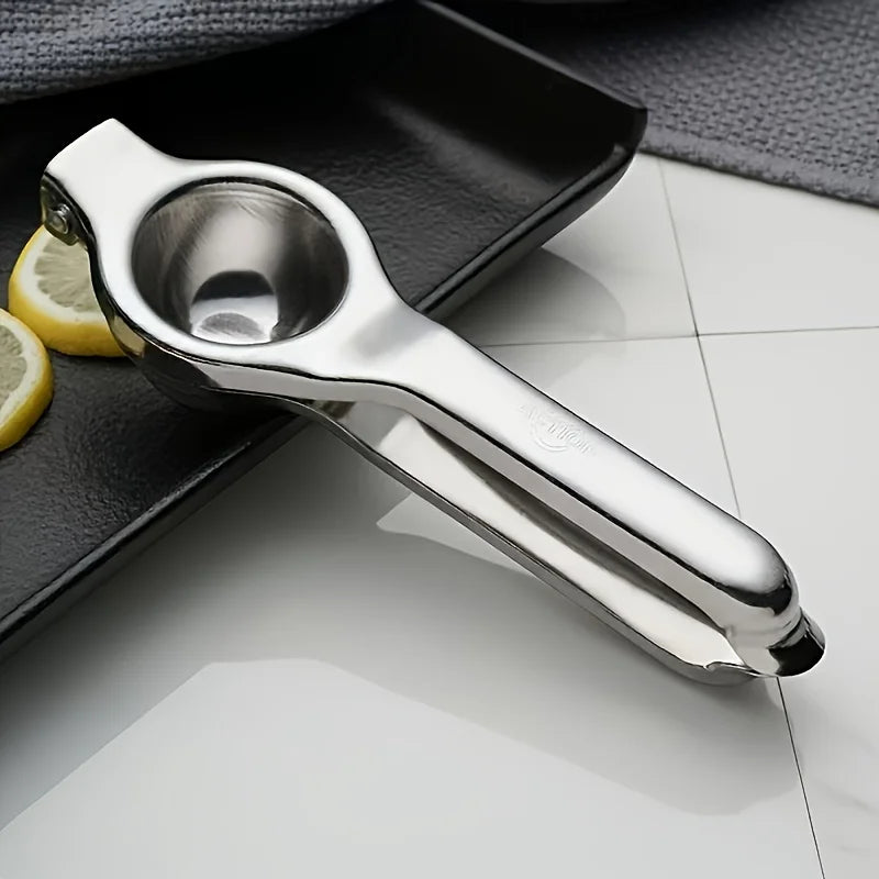 Stainless Steel Manual Lemon Juicer – Hand Press Citrus Squeezer for Lemons, Limes & Oranges – Perfect for Fresh Juice at Home or in Cafés