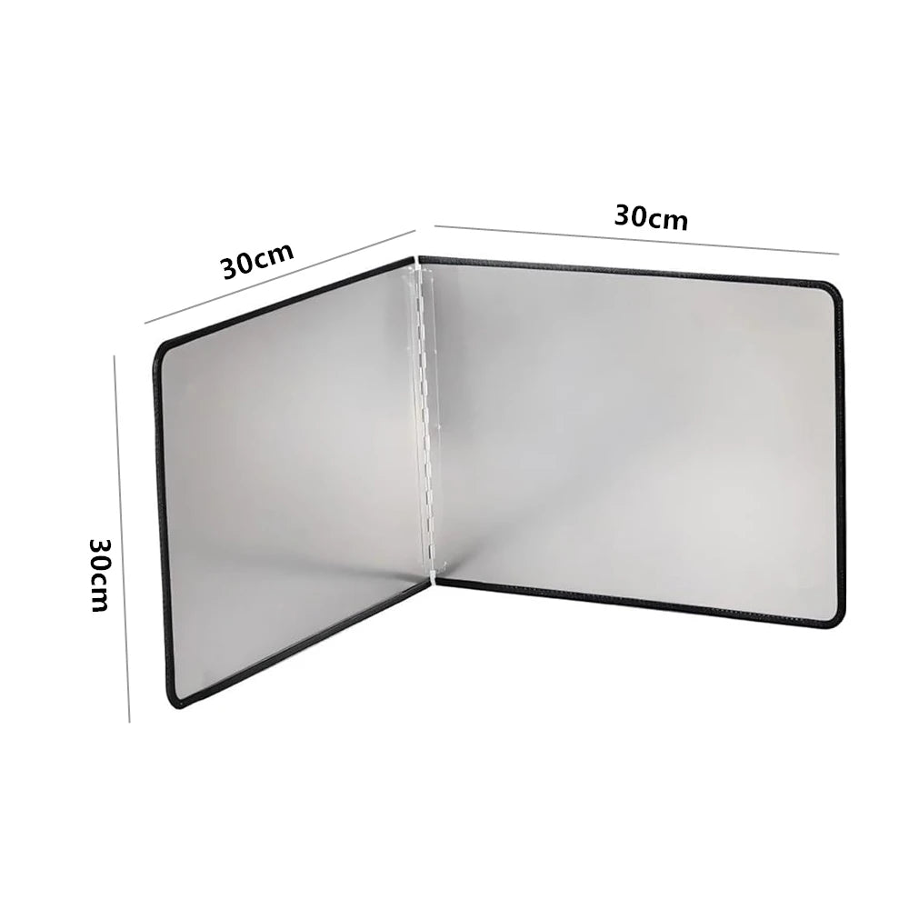 Foldable Stainless Steel Splatter Guard – Hob Oil Splash Board & Heat Shield – Great for Frying on the Stove Top – Available in Multiple Sizes