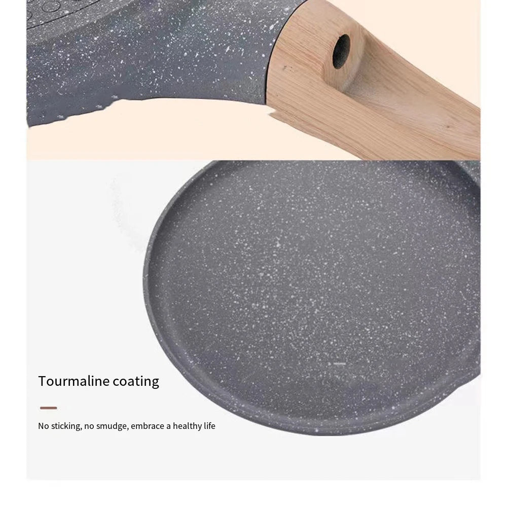Nonstick Crepe Pan 6 8 10 Inch Flat Pan With Stay Cool Handle For Induction And Gas Stoves