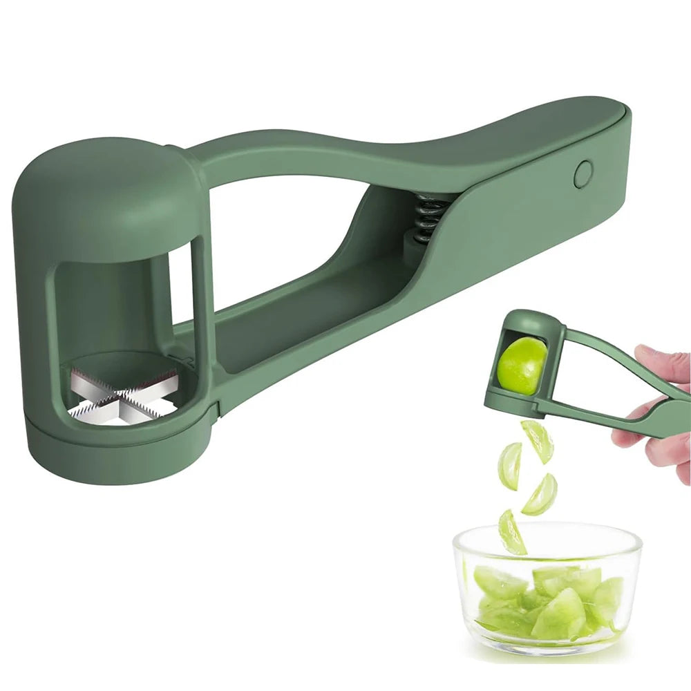 Grape Cutter & Quarter Slicer for Toddlers – Cherry Tomato & Strawberry Cutter – Best for Safe Snacks for Babies & Children – Available in Blue, Green & Violet Colours