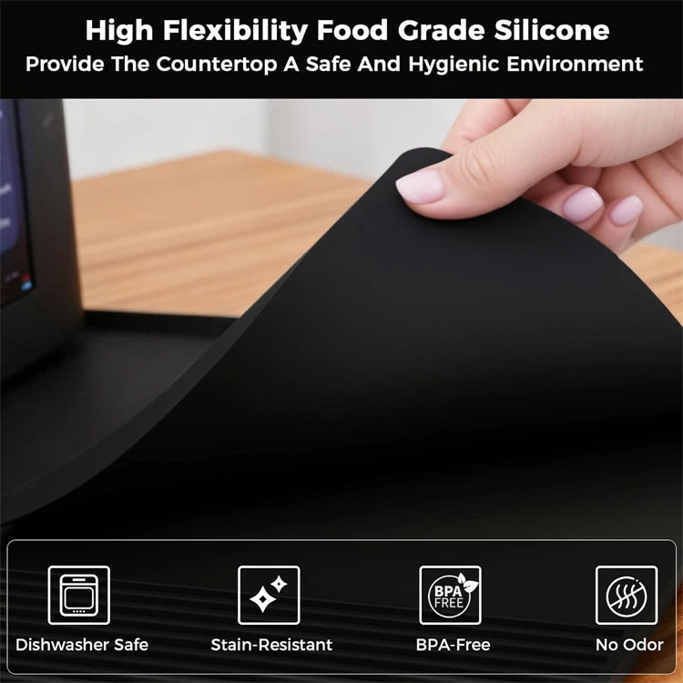 Silicone Espresso Machine Coffee Mat with Detachable Tamping Mat – Anti-Slip Heat Resistant Coffee Bar Mat – Ideal for Home Coffee Stations