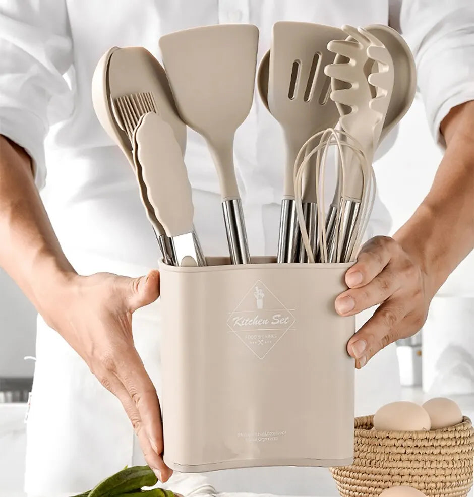 Silicone Kitchen Utensil Set — 13 Piece