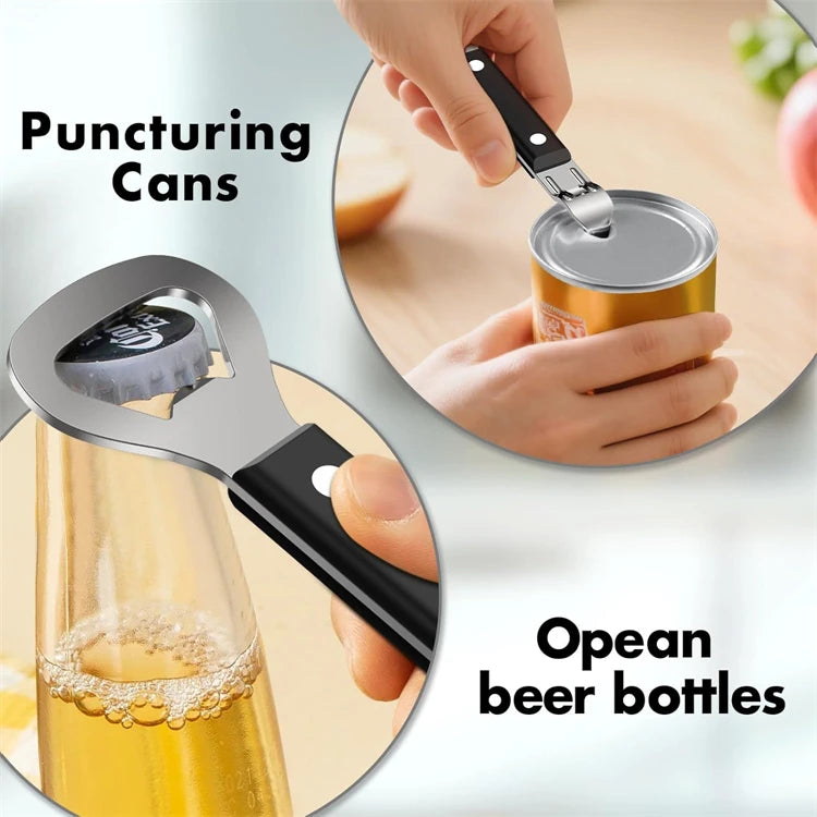 Manual Can Opener with Bottle Opener — Set of 2