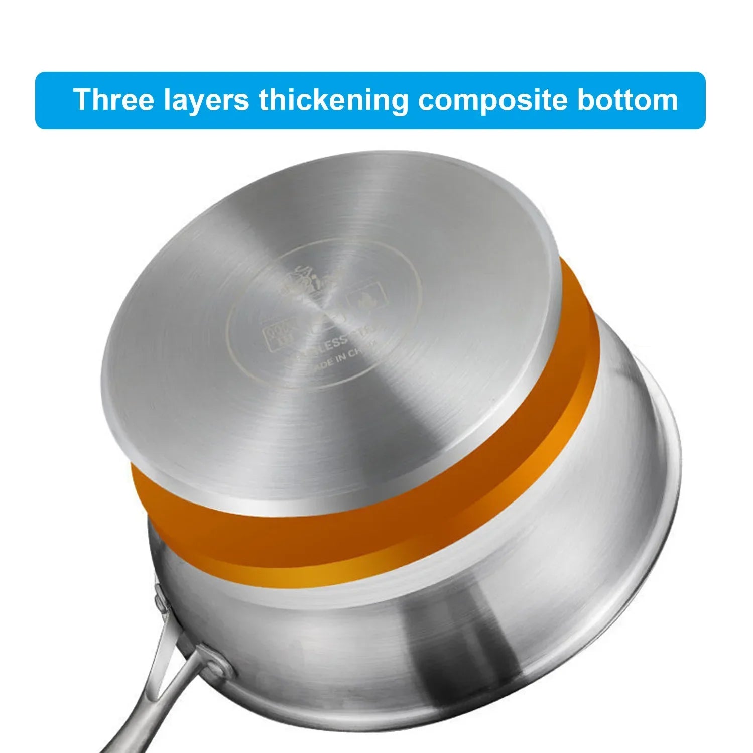 Stainless Steel Honeycomb Frying Pan