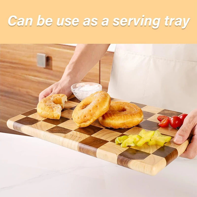 Rubber wood End Grain Cutting Board