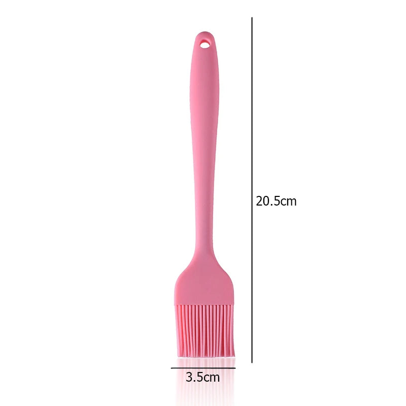 Heat Resistant Silicone Basting Brush – Pastry & Oil Brush for BBQ, Cooking & Baking – Best for Glazing, Marinating & Grilling – Available in Red, Yellow, Green, Pink, Blue & Black Colours