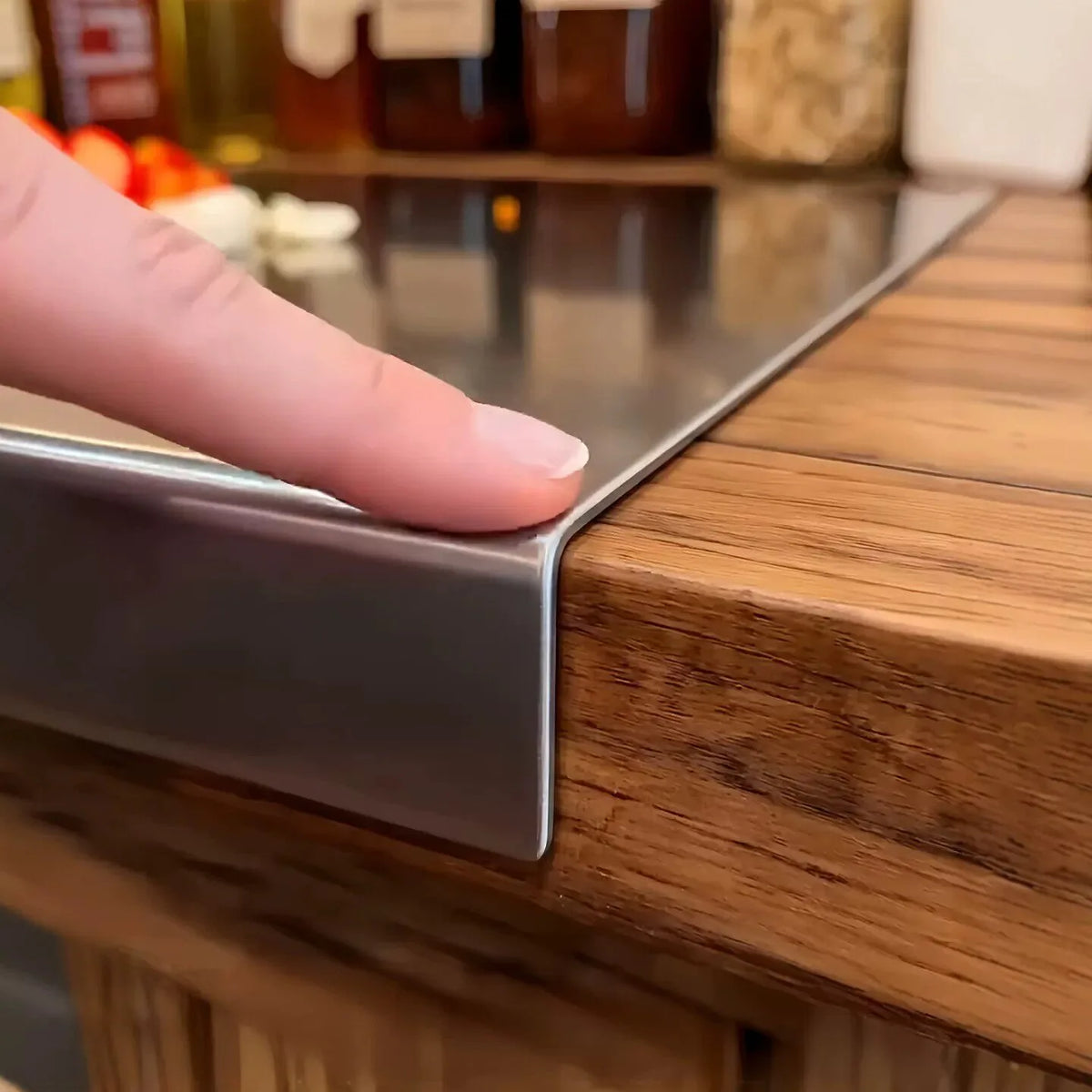 Large Double-Sided Stainless Steel Chopping Board – Thickened Dough Kneading Board & Pastry Mat – Great for Chopping, Kneading & Rolling Dough – Available in 22 Sizes