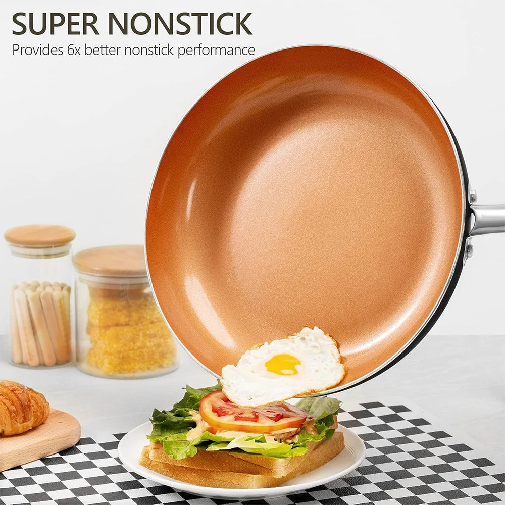Non-Stick Frying Pan with Glass Lid 20cm