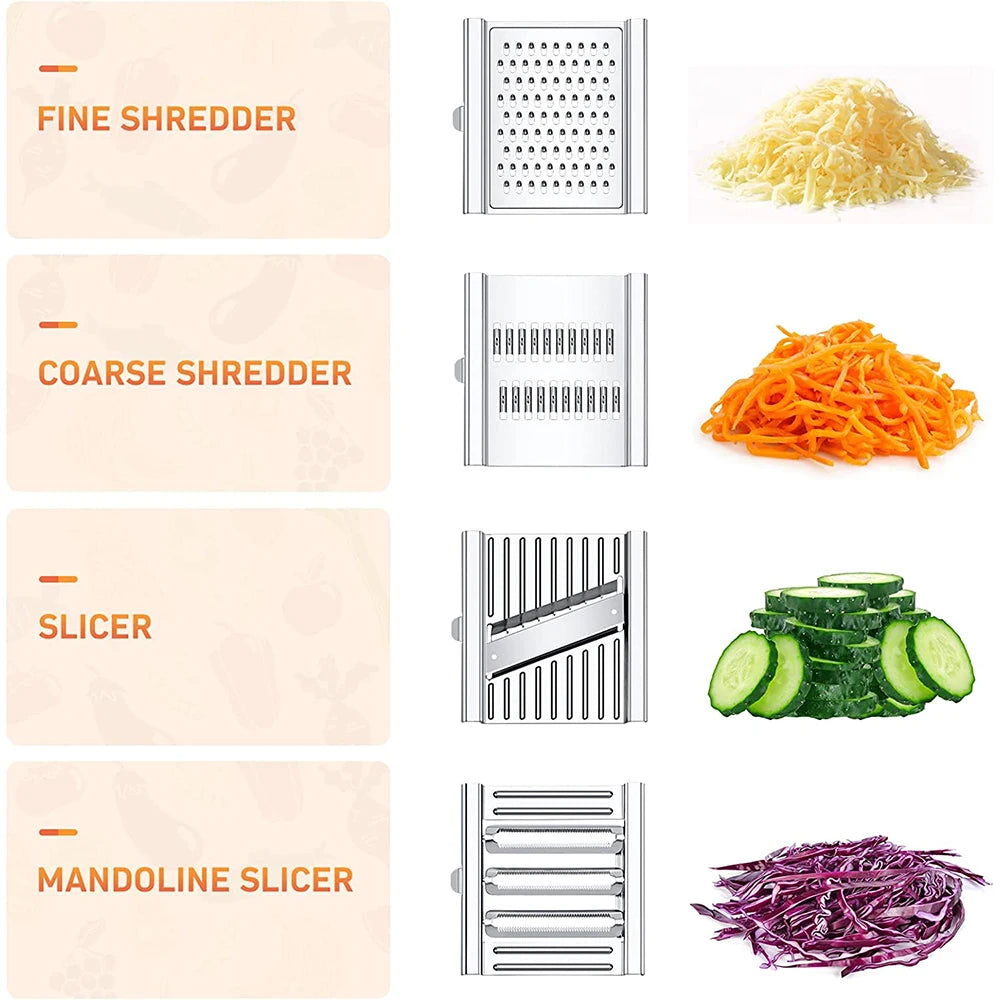 4-in-1 Stainless Steel Vegetable Slicer