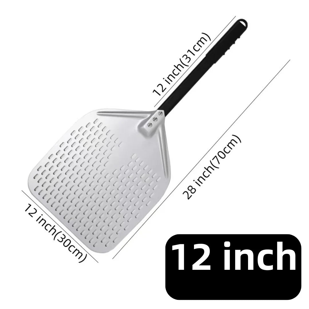 Aluminium Pizza Peel & Turning Paddle 12" Pizza Peel — Silver