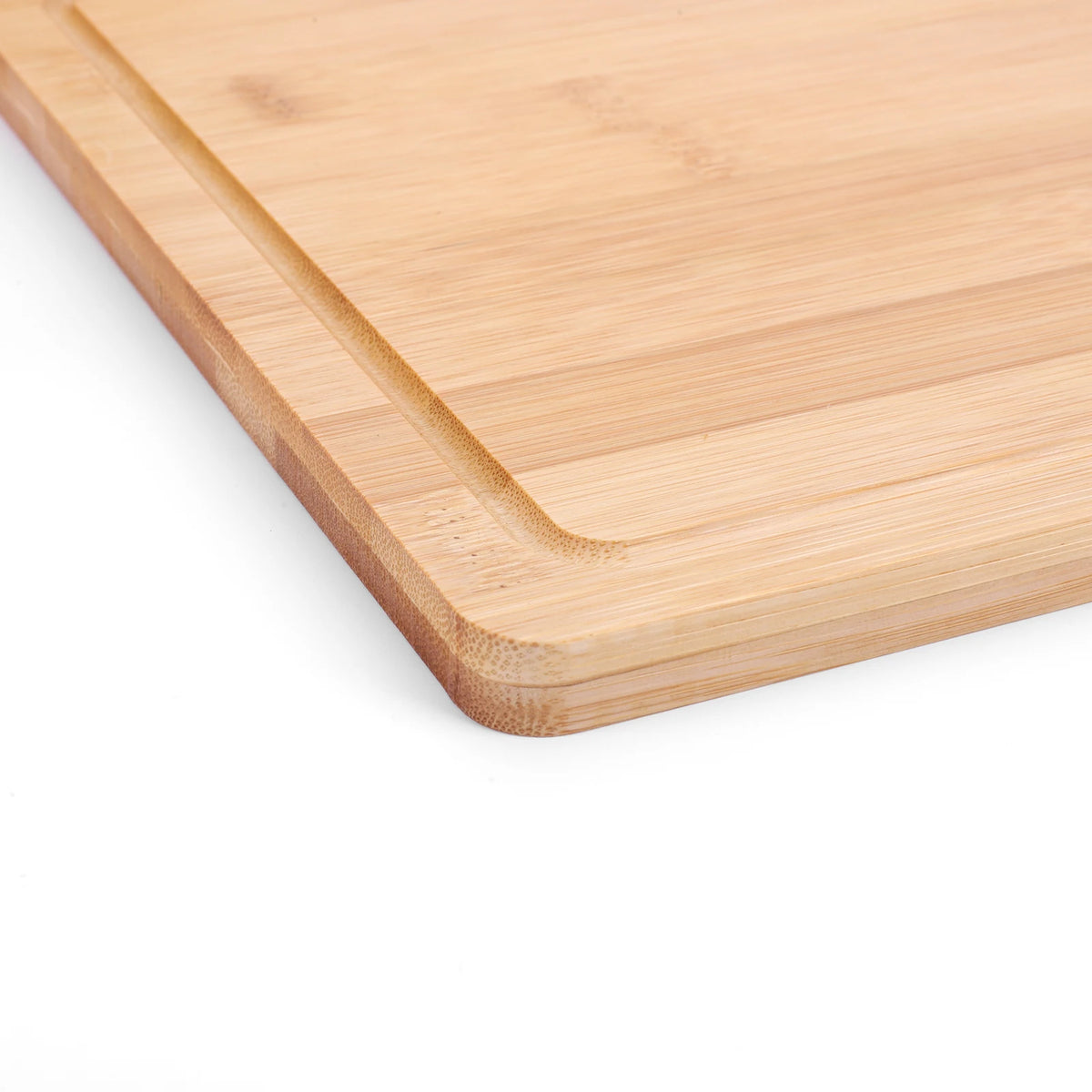 Bamboo Chopping Boards with Food Symbols – Set of 4 with Storage Rack & Juice Grooves – Great for Meat, Veg, Fruit & Fish