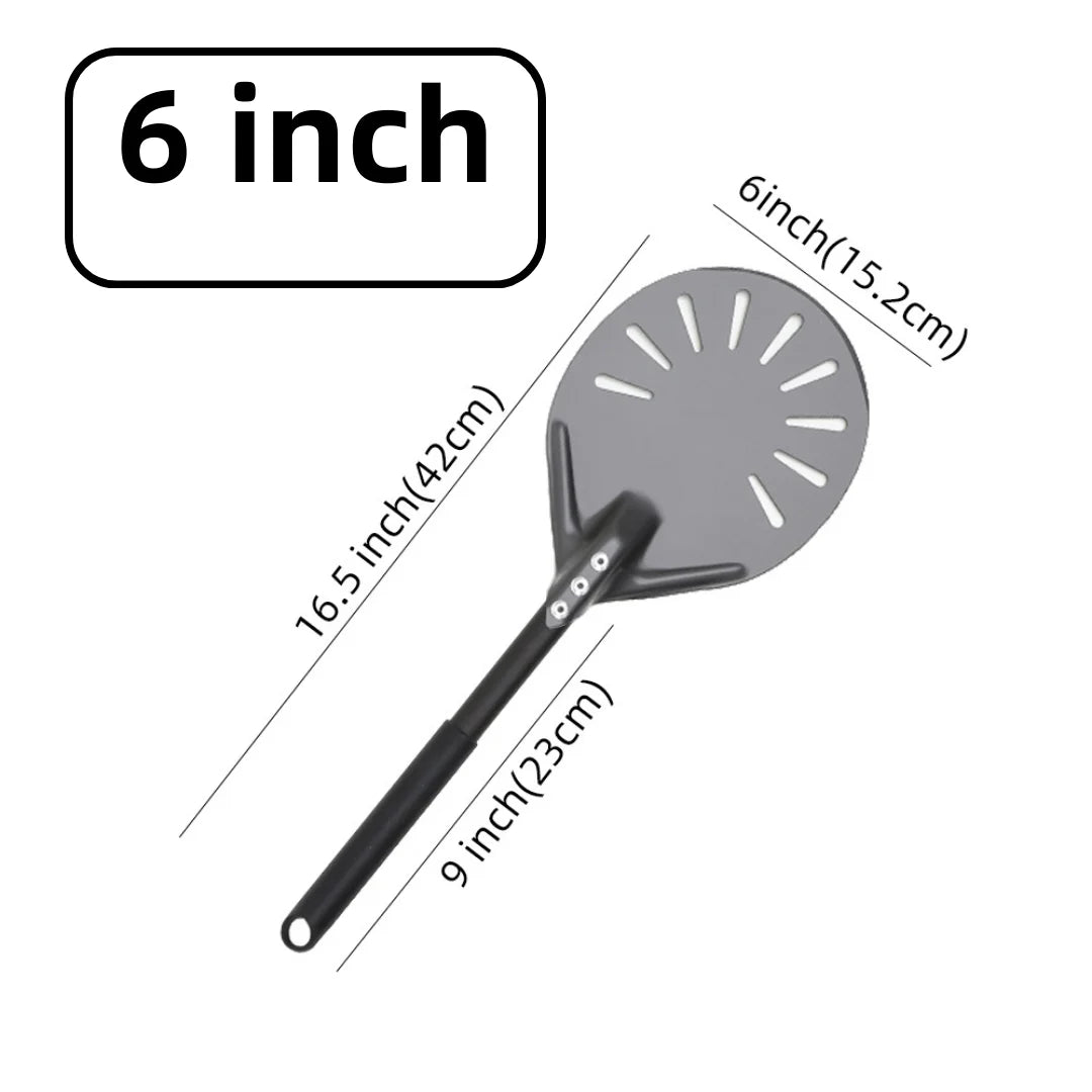Aluminium Pizza Peel & Turning Paddle 6"Pizza Peel — Black
