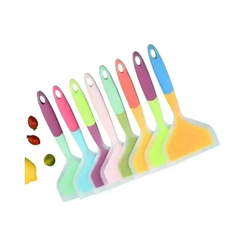 Heat Resistant Silicone Turner Spatula – Non-Stick Flipper for Pancakes, Eggs & Steaks – Perfect for Frying, Grilling & Stirring – Available in 1, 2 & 4 Piece Packs