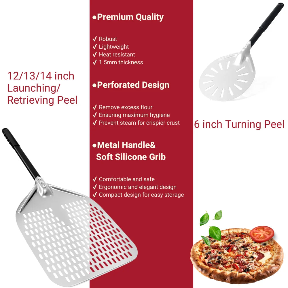 Aluminium Pizza Peel & Turning Paddle