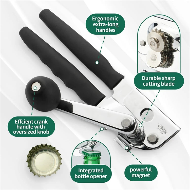 Heavy Duty Manual Can Opener with Magnet