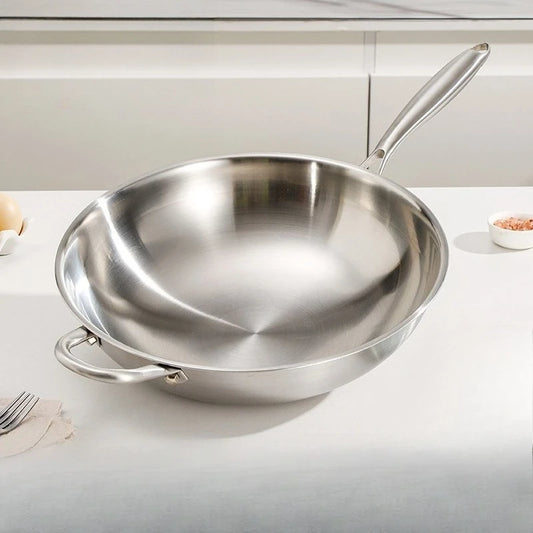 Food-grade 316 Stainless Steel Wok