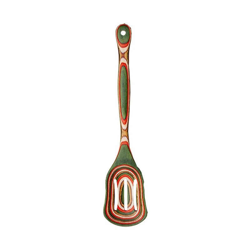 Pakkawood Wooden Cooking Spoons & Serving Utensils – Nonstick-Safe Salad Servers & Kitchen Utensil Set – Best for Cooking & Serving