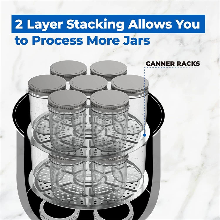 2 Piece Stainless Steel Pressure Canner Racks – Canning Racks for Pressure Cookers & Canners – Best for Canning Jars & Preserving