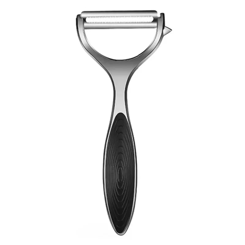 Stainless Steel Potato & Carrot Peeler – Multi-Function Vegetable Peeler & Grater with Ergonomic Handle – Perfect for Fast, Easy Peeling Black – Style B