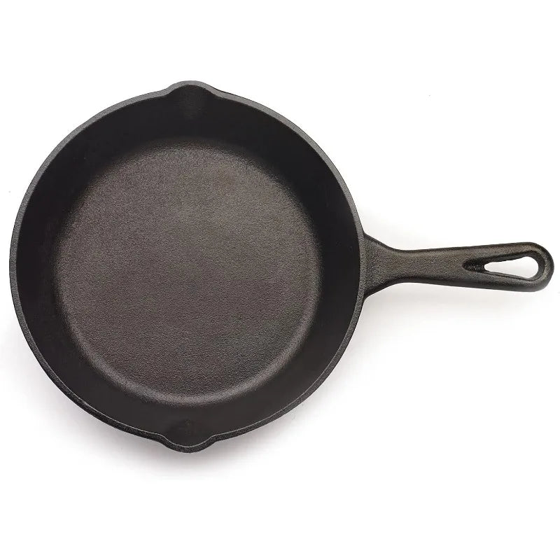 Cast Iron Skillet – Round Egg Pan & Griddle for Indoor & Outdoor Cooking – Best for Eggs, Burgers & Single Portions (16cm)