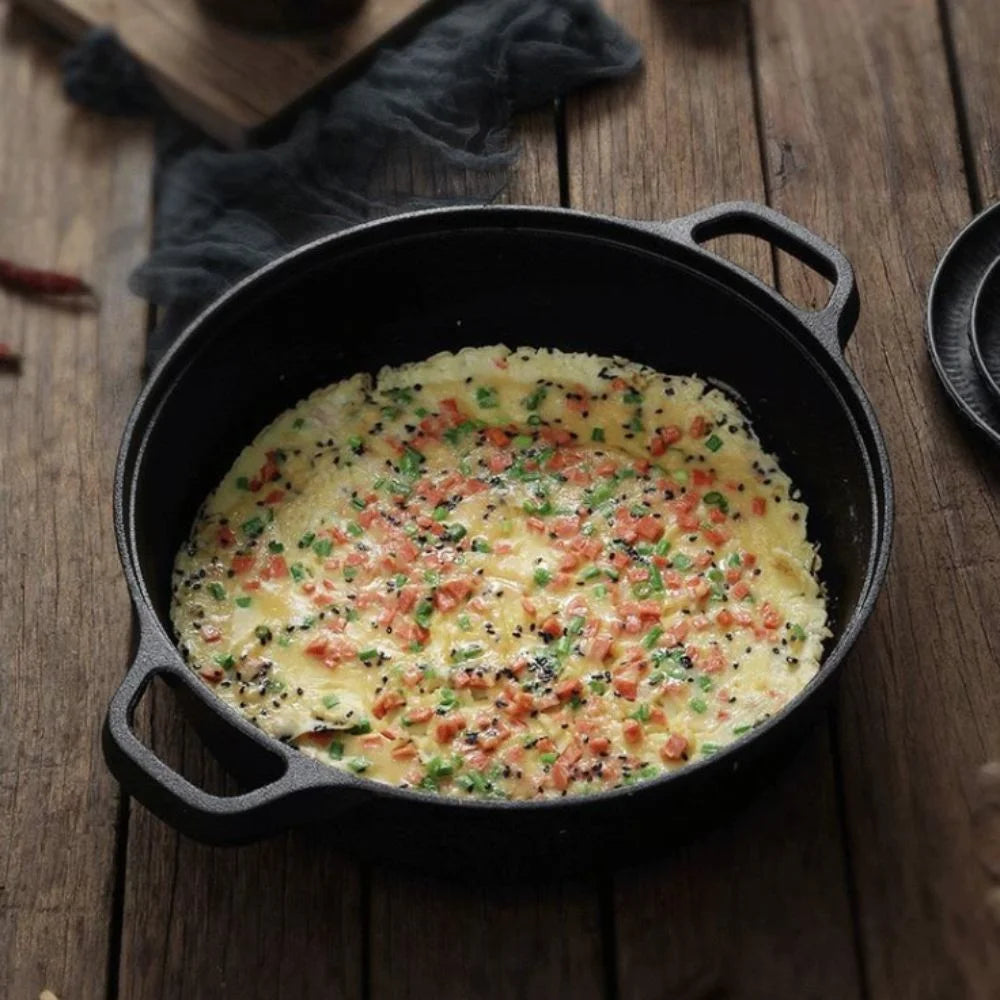 Cast Iron Skillet with Double Handle