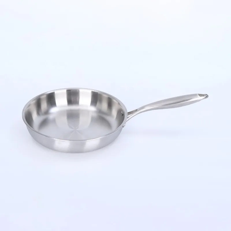 Stainless Steel Uncoated Frying Pan