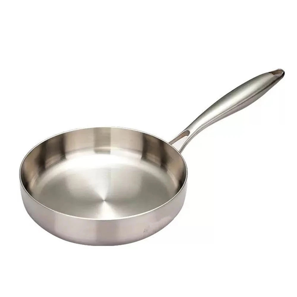 Stainless Steel Skillet – Premium 316 Eco-Friendly 7-Ply Thick Non-Stick Frying Pan for Steak, Sautéing & Daily Cooking – Uncoated Cookware for Gas & Induction (Available in 22cm, 24cm, 26cm, 28cm, 30cm)
