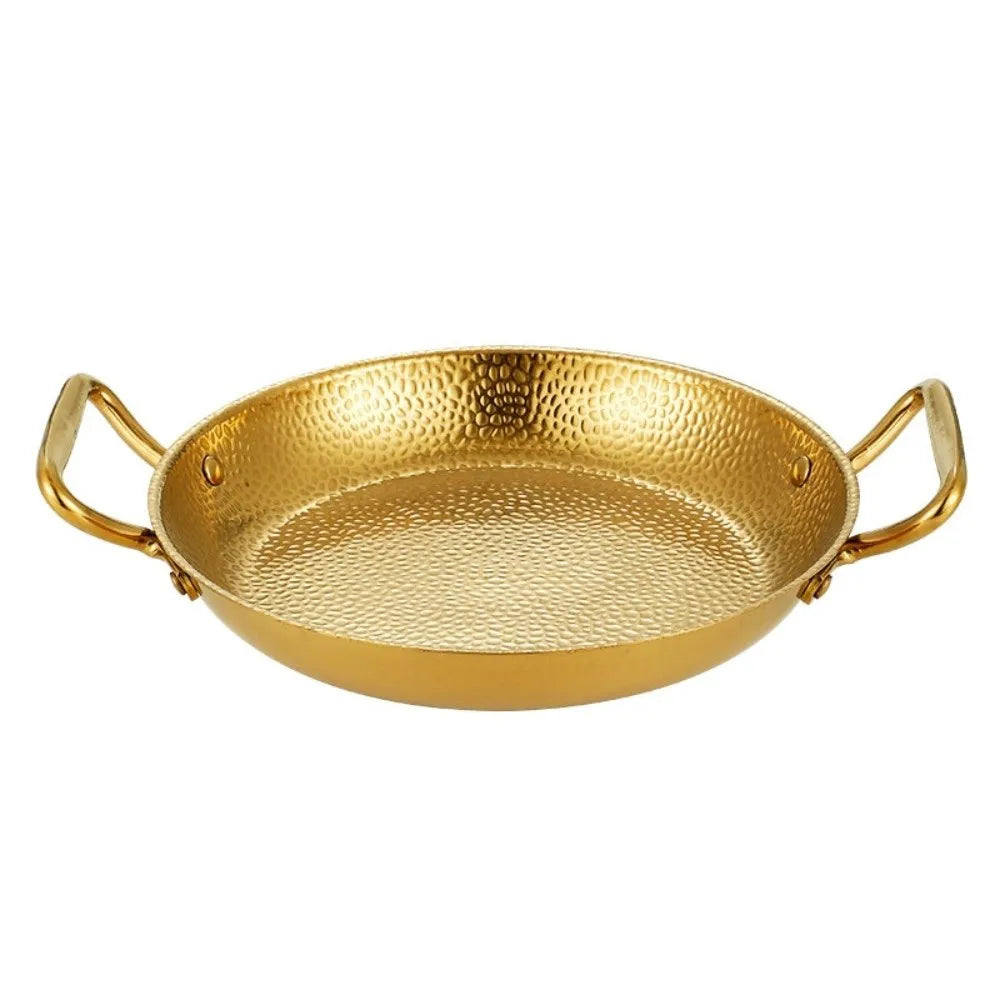 Hammered Stainless Steel Paella Pan