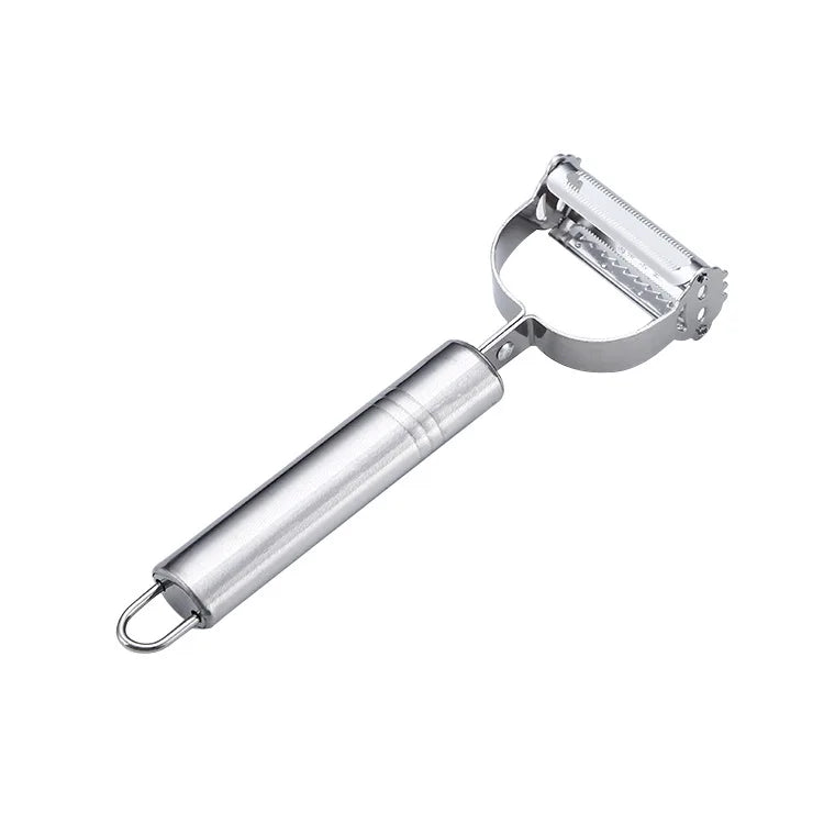 Stainless Steel Julienne & Vegetable Peeler – Multi-Function Double-Blade Fruit Peeler & Shredder – Ideal for Carrots, Potatoes & Cucumbers – Available in 2-in-1 & 4-in-1