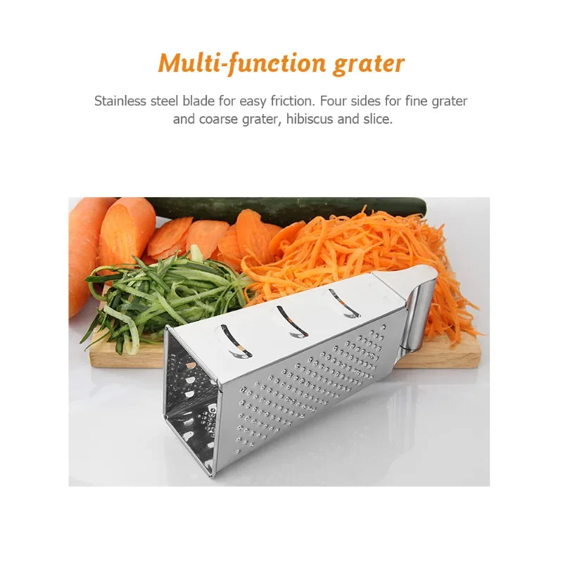 4 & 6-Sided Stainless Steel Box Grater
