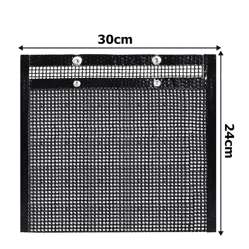 Reusable PTFE Mesh Grill Bags – Non-Stick BBQ Bags for Charcoal, Gas Grills & Smokers – Best for Grilling Vegetables, Fish & Small Foods – Available in 3 Sizes