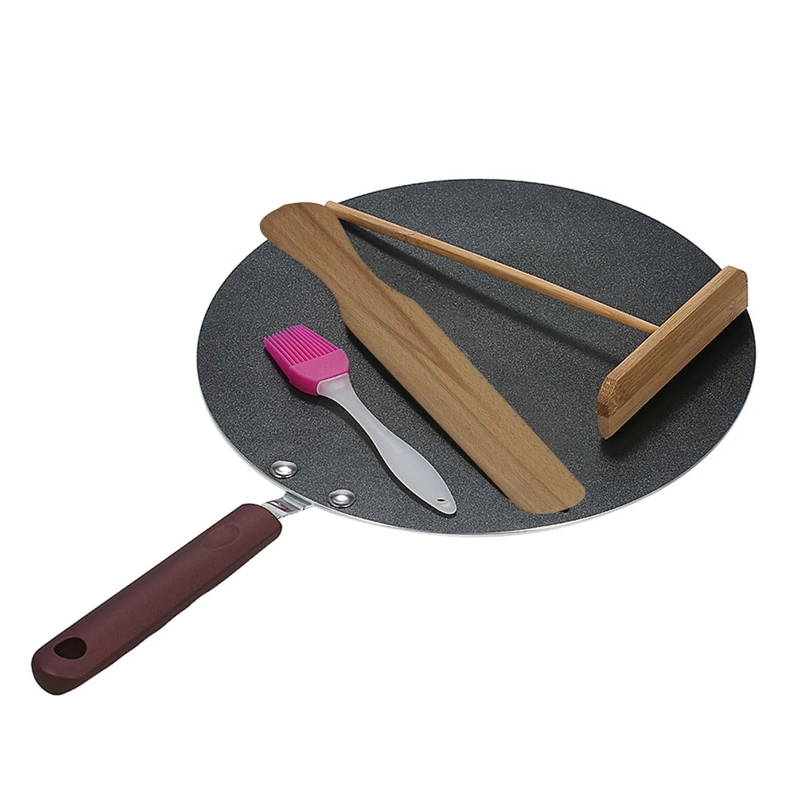 Flat Pan with Spreader, Spatula & Brush