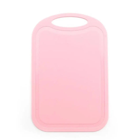 Rectangle Plastic Chopping Board with Handle – Non-Slip Hangable Cutting Board for Vegetables & Fruit – Best for Small Kitchens – Available in 10 Colours (25 x 16cm) Pink
