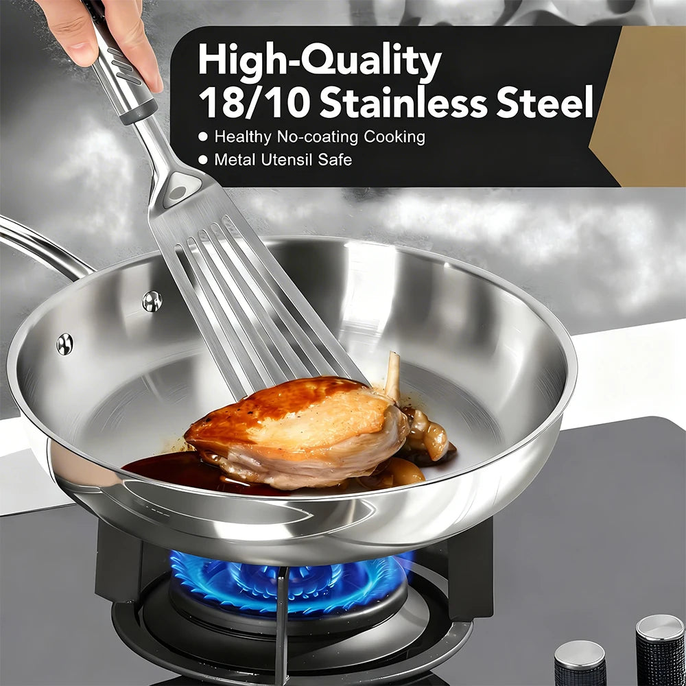 Tri-Ply Stainless Steel Frying Pan 20cm